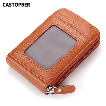 

Fashion Designed Cowhide Genuine Leather Organ Style Business Card Holders Men Credit ID Card Holder Women Cards Case Famous Bag