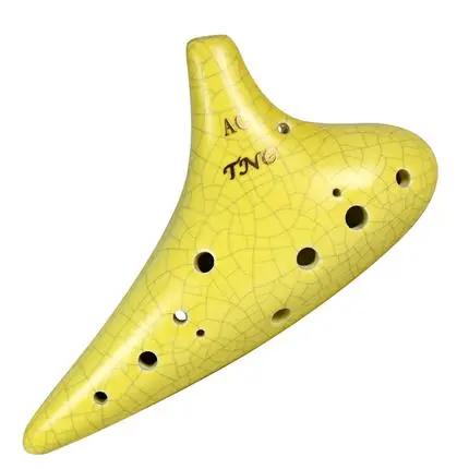 12 отверстий ocarina Alto C тональный ключ сопрано G Музыкальные инструменты профессиональные деревянные духовые инструменты любителей музыки Instrumento TNG - Цвет: Alto C Yellow