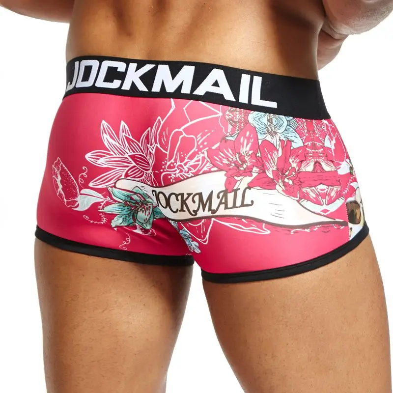 Бренд jockmail, сексуальное мужское нижнее бельё, мужские боксеры игривый печатных нижнее белье боксер самакуэка Мужские Трусы calzoncillos слипы, Лидер продаж