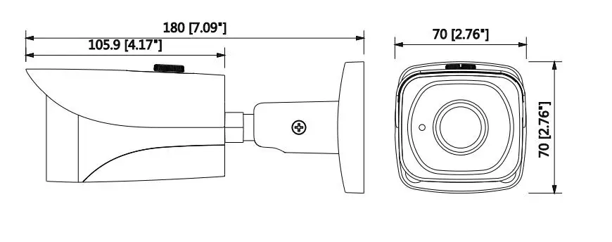 Dahua IP камера 8MP POE IPC-HFW4831E-SE H.265 WDR IR40m Мини Пуля CCTV камера IP67 Micro SD памяти Оригинальная английская версия 4K