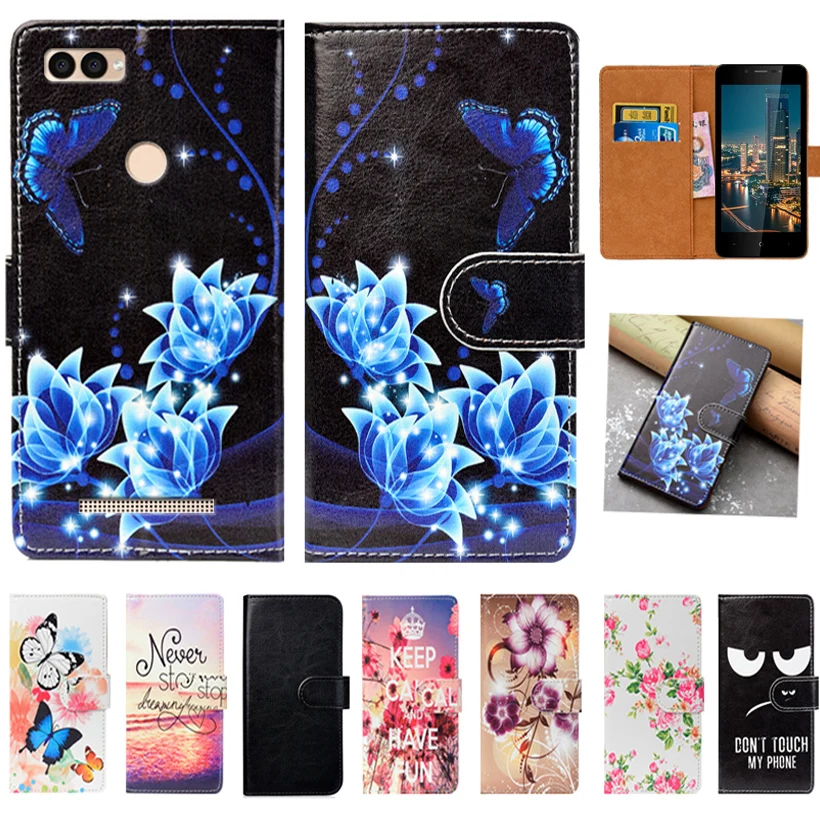 

For Leagoo Power 2 Case High Quality Pu Leather 5.0 Flip Wallet Case Back Cover Book Case Bag
