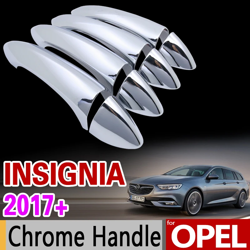 Хромированная накладка на дверную ручку для Opel Insignia B 2017 2018 Grand Sport комплект