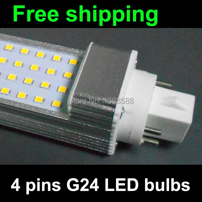 4 контакта G24 led лампочка pl 5 W 7 9 10 11 12 14 SMD5730 5050 2835 Светодиодная КЛЛ светильник AC85-265V