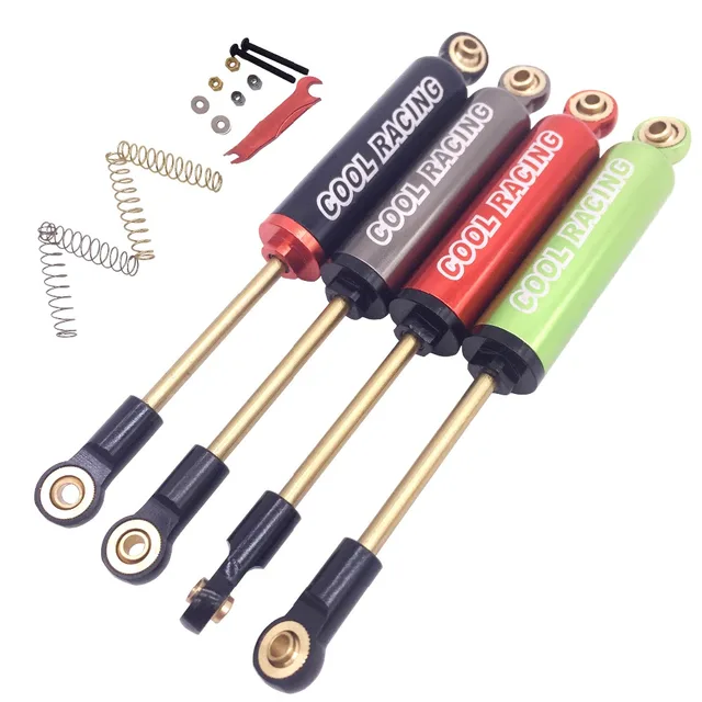 COOL RACING FULL ALUMINUM SUSPENSION INTERNAL SHOCKS SET 110MM (2) GRAY