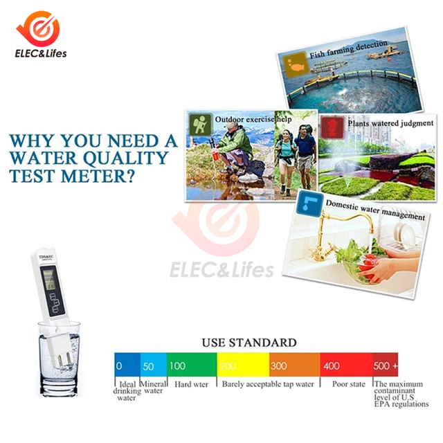 Tester Digitale TDS E PH Per Acqua - Misura PPM, Temperatura E Purezza - Per Acquari, Piscine, Casa - Foto 10