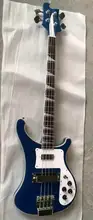 Wholesale New Rick 4003 Electric Bass Guitar Through Neck Top Quality In Blue 150520