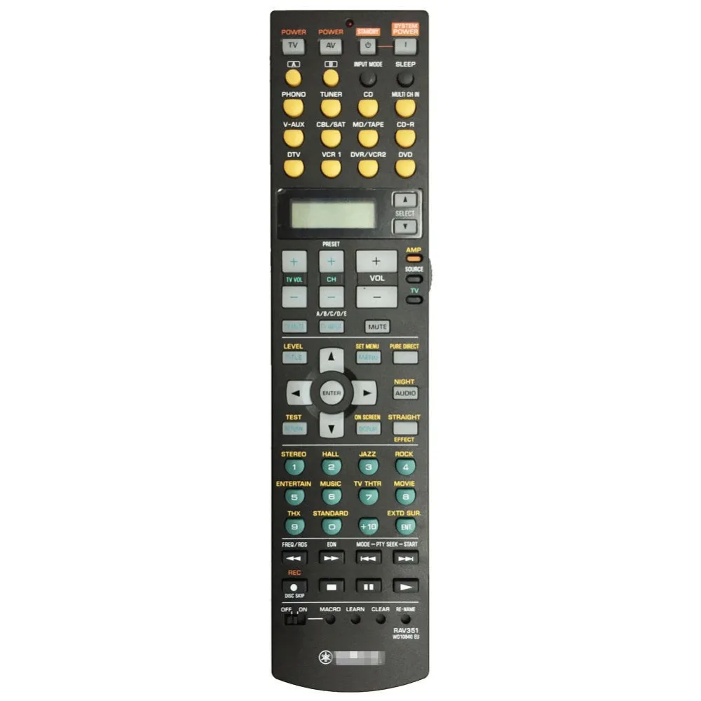 

New Original Remote control RAV350 RAV351 WD10840 EU suitabl for yamaha HTR-5890 RX-V1500 RX-V1600 RX-V1700 home theater
