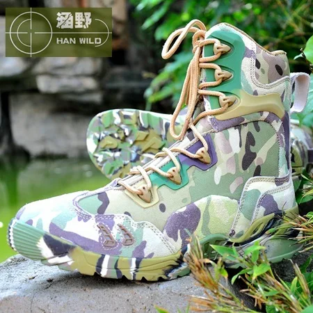 

2017 New Men Winter Military Boots Leather Camouflage Lace Boots High Top Safety Works Combat Ankle Boots Men's Tactical shoes
