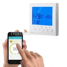 HY02B05 Wi-Fi 7 раз программируемый сенсорный термостат с Geofencing двойной Температура Дисплей режим