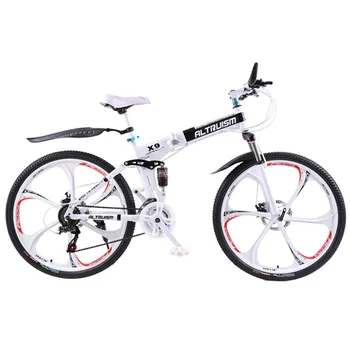 

Altruism X9 Folding bicycles for 21 speed Steel mountain bike unisex children 26 inch mountain bikes bicycle