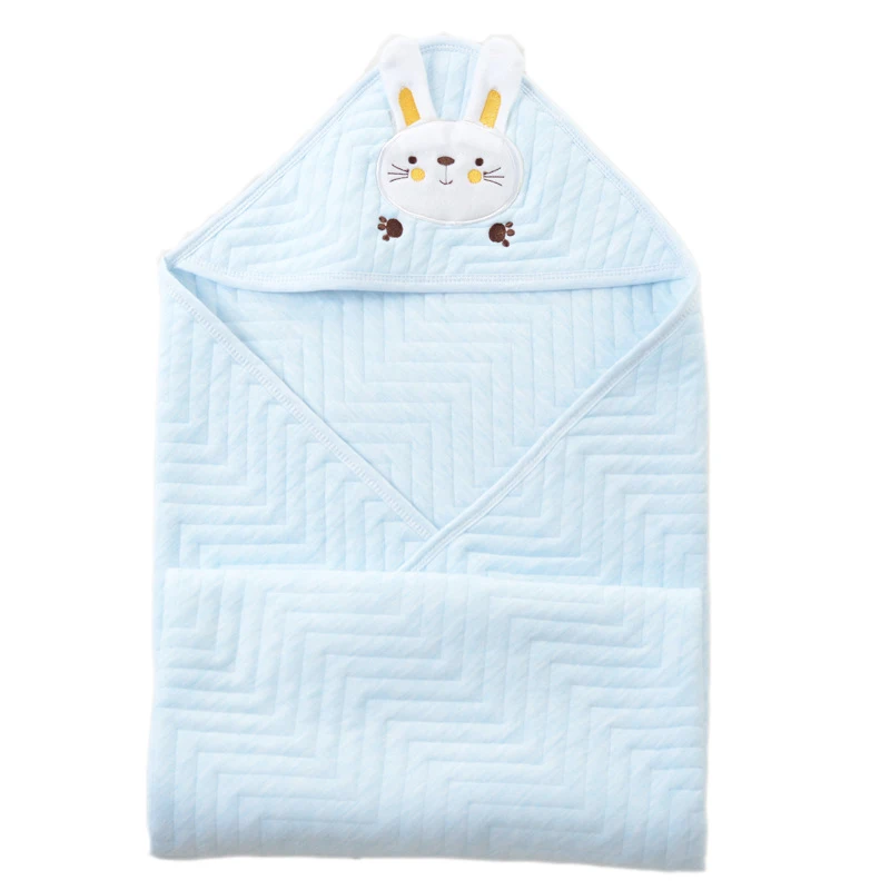 90X90 см Новорожденный ребенок весна и осень хлопок одеяла одеяло детские принадлежности стеганые Детские Одеяло с капюшоном для