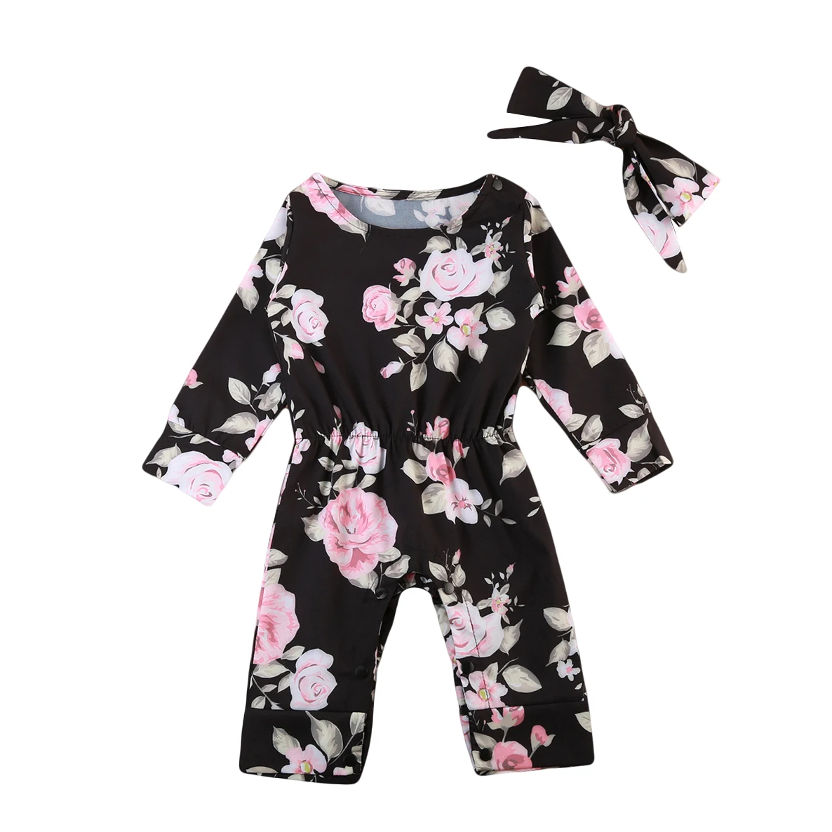 New Floral Rompers Newborn Baby Girls Flower Romper Infant Kids Girl