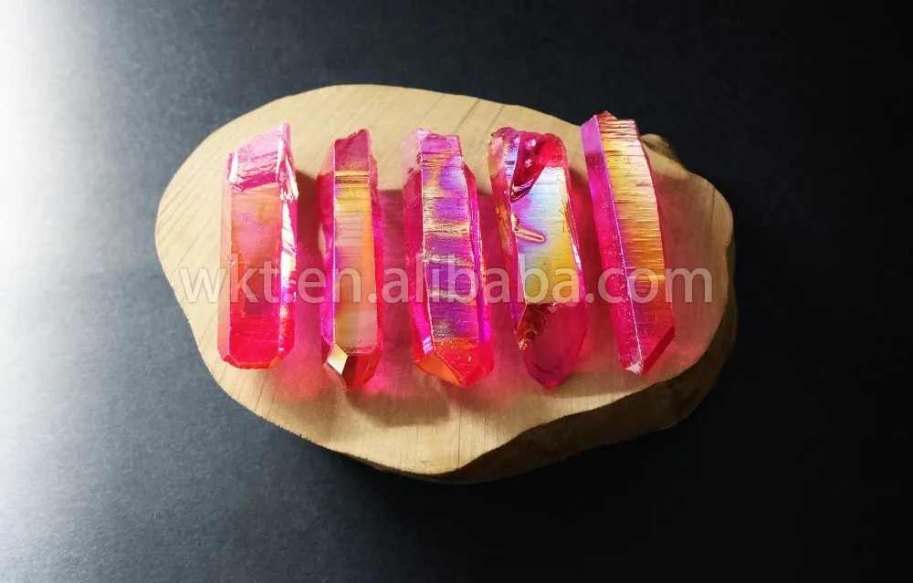 Cristal de Quartzo de Cristal de Pedra para Fazer Atacado Charme Aura Espírito Jóias Piscar Bela Cor Vermelha Pedra Natural Wt-g064 5 fazer jóias piscar bela cor vermelha pedra natural