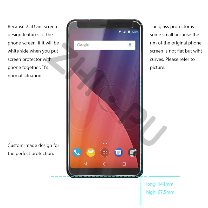 2 шт./лот закаленное Стекло для Wiko вид Экран протектор Защитная пленка view