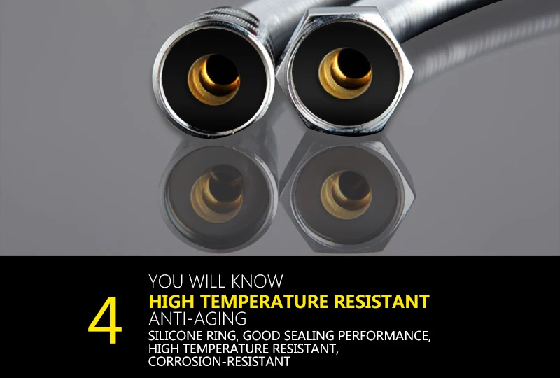 Plumbing Hoses Stainless Steel Shower Hose 1.5m Plumbing Hose Bath Products Bathroom Accessories SUS304 Shower TubingHoses (9)