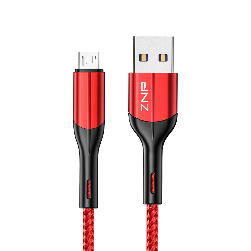 ZNP 3A USB Micro кабель для samsung S7 Xiaomi Redmi 5 6 Pro шнур для передачи данных Быстрая зарядка USB для Redmi Note 5 Android Micro usb кабель - Цвет: Red