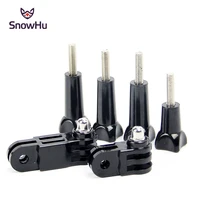 SnowHu 3-way Сводные Рычаг в Сборе + 4x thumb ручка для GoPro Hero 5 4 3 2 1 Для go pro и SJ4000 аксессуары Винт GP05