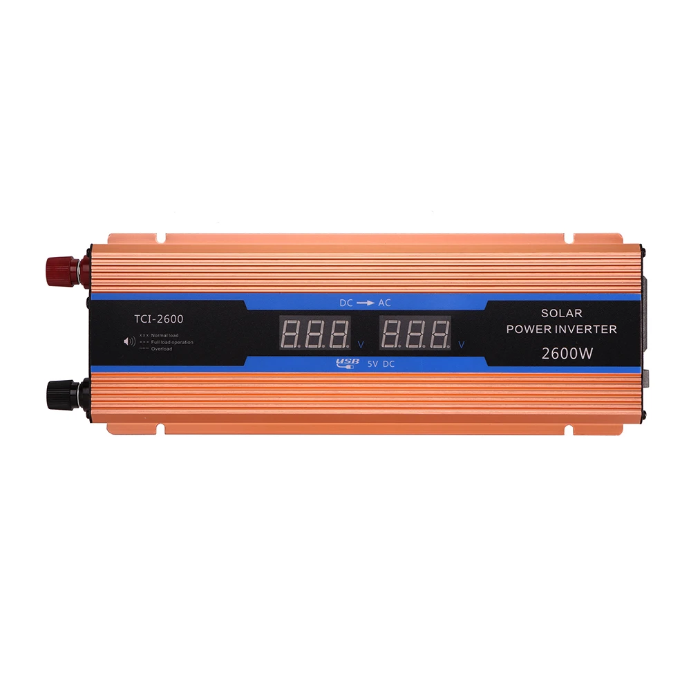 

2600W Car inverter DC 12V to AC 220 V Digital Display of Protection Voltage against Overload of Modified Energy Sine Wave
