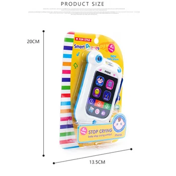 

2016 New simulation children's toys mobile phone baby early childhood educational touch screen music phone infant toys