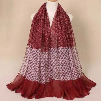 

Women printe floral scarves viscose cotton hijab scarf muslim wraps headwrap long fashion spring pashmina scarves 180*85cm