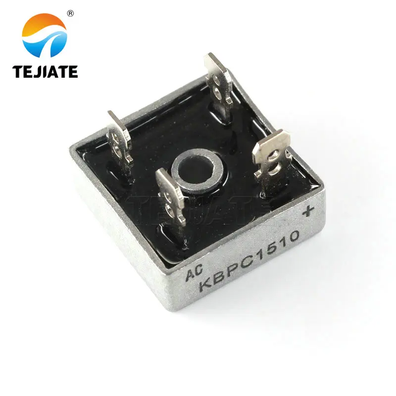 2Pcs KBPC1510 Bridge Rectifier Diode 15A 1000V KBPC 1510 Single Phase Full Wave 15 Amp 1000 Volt Electronic Silicon