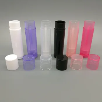

12pcs/lot 5ml lipstick container empty, plastic lip balm container for makeup packaging