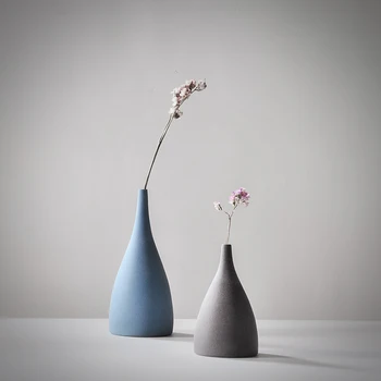 

Zen Simple modern Creative Ceramic Chinese Style Living Room Entrance Decoration Cabinet Decorative Handpainted Floral vase