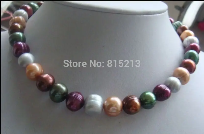 

FREE SHIPPING>>>@@ > N1405 elegant multicolor baroque pearl necklace