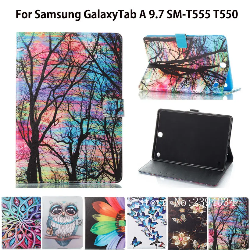 SM-T550 Модный чехол с рисунком совы для Samsung Galaxy Tab A 9 7 SM-T555 T550 P555 смартфона планшета