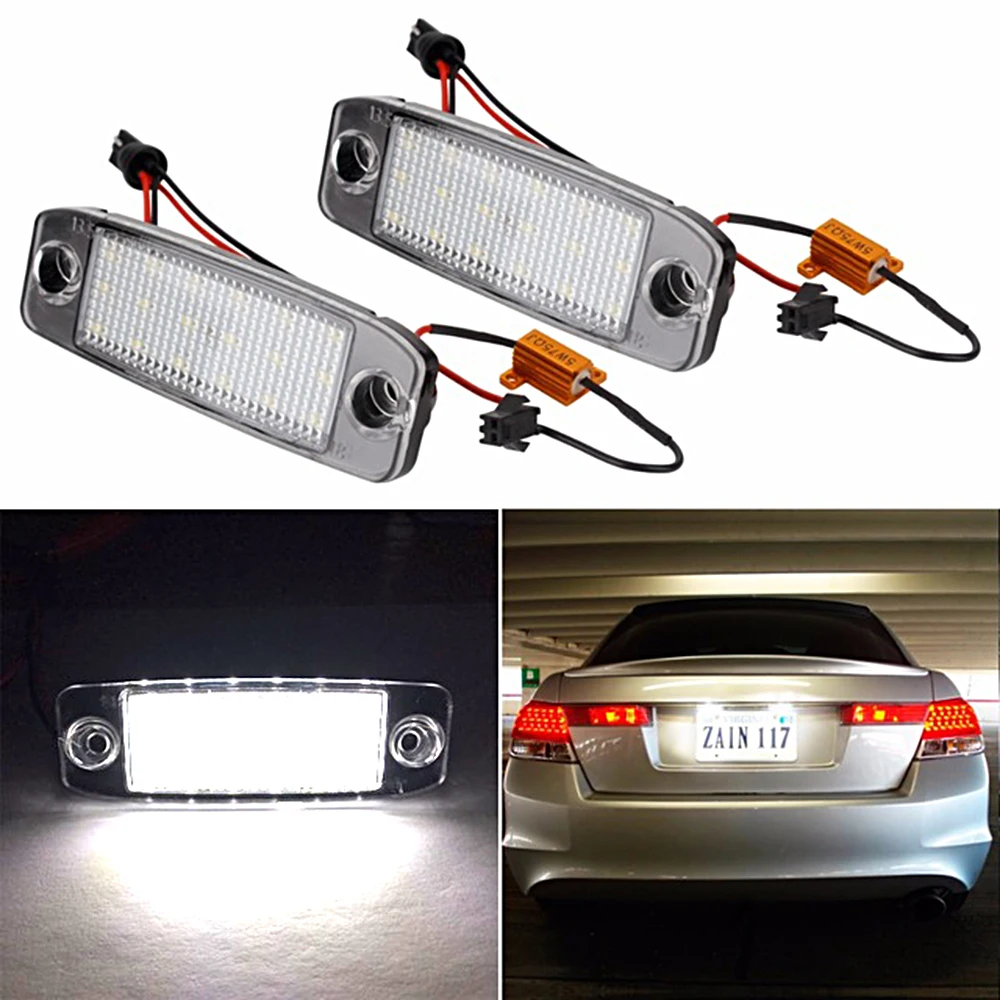 

2 pcs Car LED Number License Plate Light 12V For Kia Sportage For Hyundai SONATA Trunk Warning Light Car Tuning Accessories