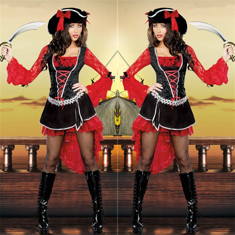 Sexy Halloween Custumes For Women Luxury Women Pirate Cosplay Costumes Halloween Masquerade Sexy