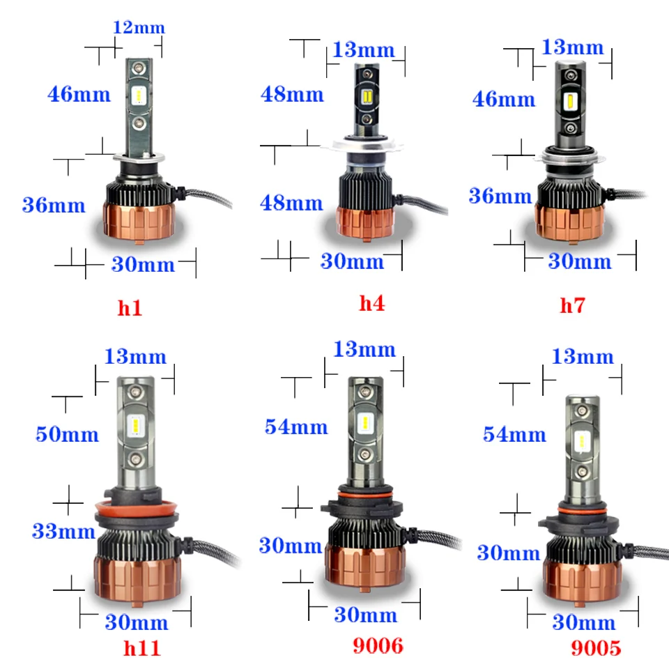 Plug& play новые чипы ECM Автомобильные фары H7 H4 светодиодный H8/H11 HB3/9005 HB4/9006 H1 H3 70 Вт 6000лм Авто лампы фары 5700 к лампы