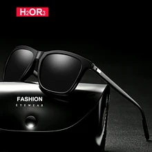 Поляризационные солнцезащитные очки, мужские, алюминиево-магниевые, солнцезащитные очки, брендовые, мужские, женские, ночного видения, очки для вождения, квадратные, зеркальные, UV400 6108