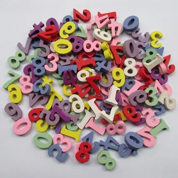 

100 pcs mixte bonbons couleur nombre bois boutons coudre Fit et Scrapbook 22 mm accessoires de couture 211
