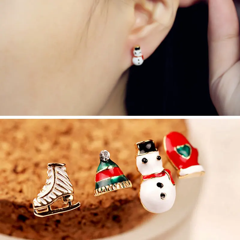 

2019 Top Fashion Alexandrite Brinco Selling Europe And The Sell Like Hot Cakes Fashion Stud Earrings Lovely Drip Santa Claus