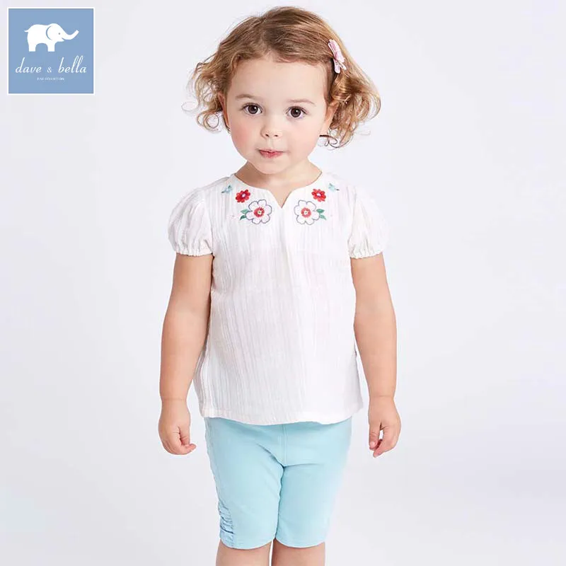 

Dave bella baby girl clothes toddler summer clothing children fashion suit kids high quality clothing sets DBA6579