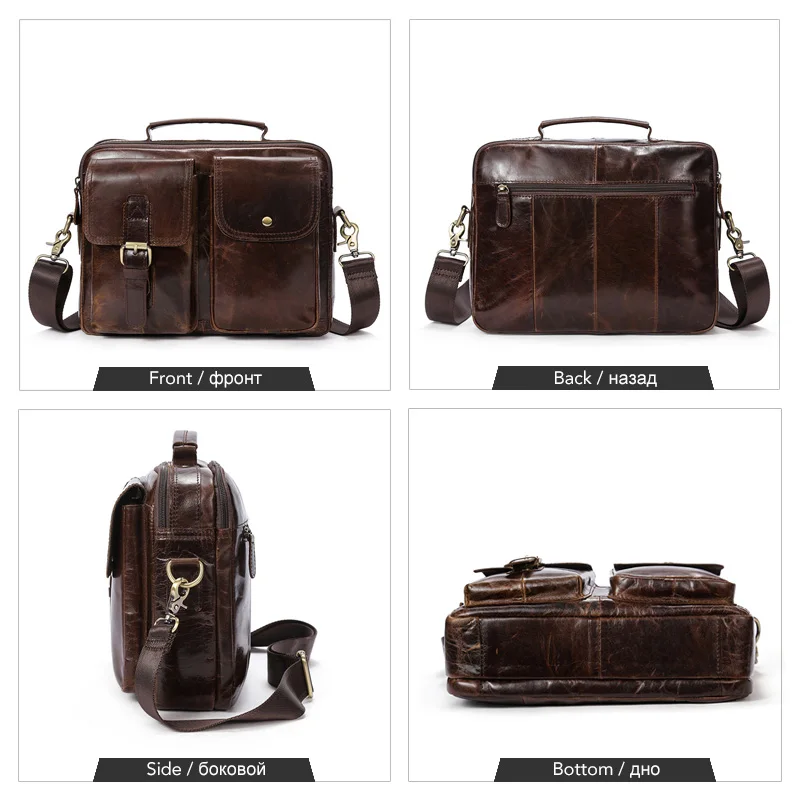 MVA حقيبة ساعي بريد للرجال جلدية Crossbody أكياس للرجال جلد طبيعي حقائب كتف غلق بمشبك أعلى-مقبض الرجال حقيبة يد خمر 8114