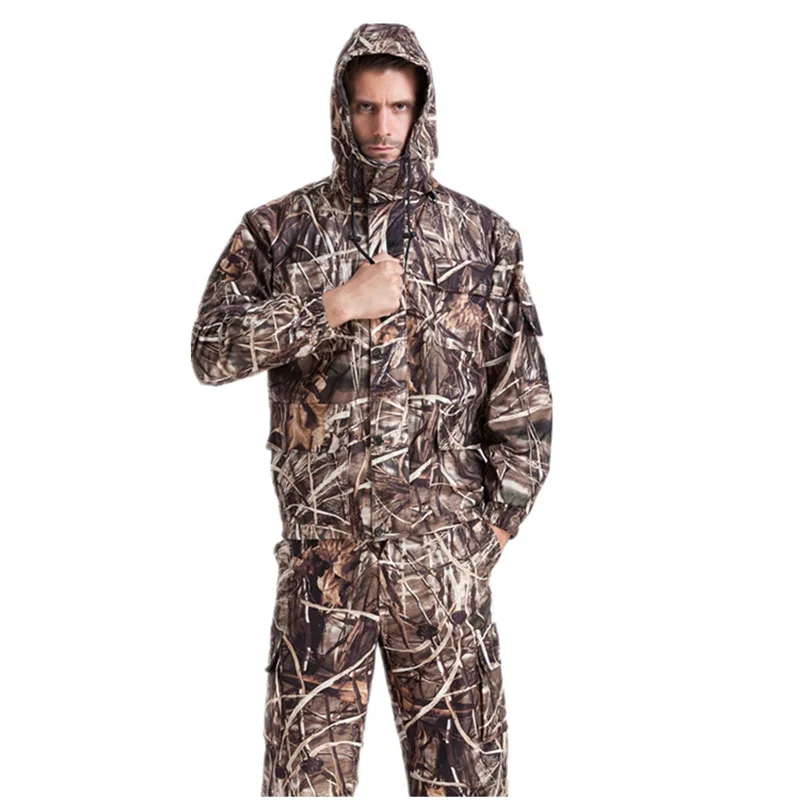 

Wholesale MULTICAM Uniform Reed Bionic Camouflage Tactical Suit Plus Size Sniper Suit Hunting Waterproof Clothing 4XL AF25