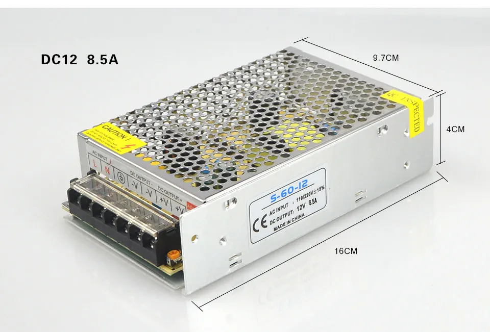 Bloc d'alimentation-LED-transformateur 120w pour LED rayures spots barres 12v 10a