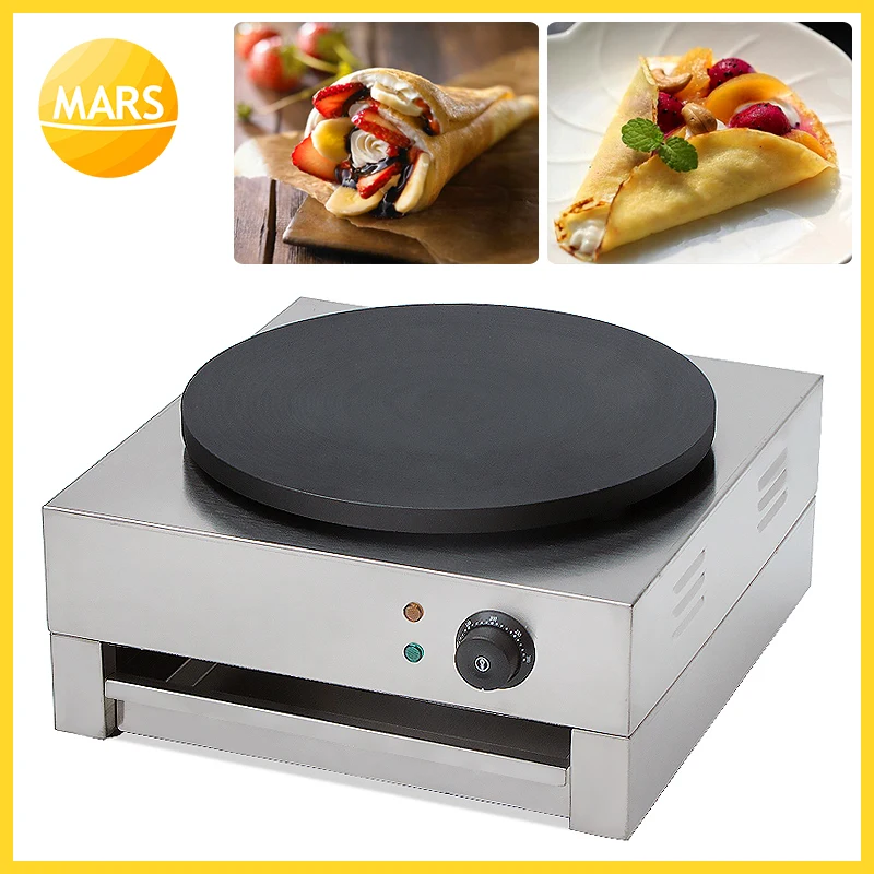 

Commercial Single Head Commercial French Mini Crepe Pancake Maker Making Machine Pan Oven Cooking Plate