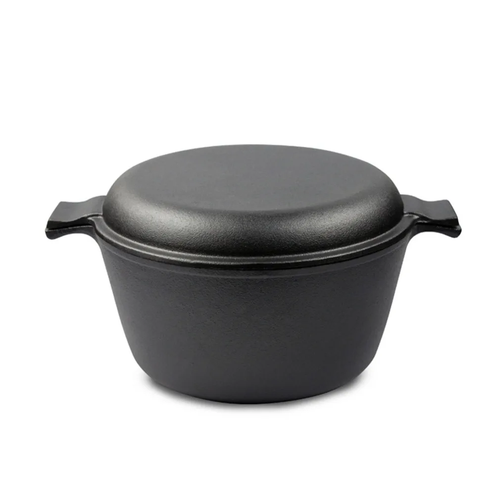 

21/25CM Soup Cast Iron Pots Thickened Cast Iron Stew Pot Hand-Made
