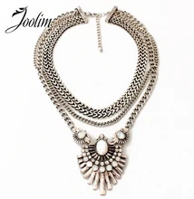 JOOLIM 2016 Nueva Declaración Vintage Collar de Precio Al Por Mayor de Encargo de La Joyería de Níquel y Sin Plomo de Joyería de Diseño