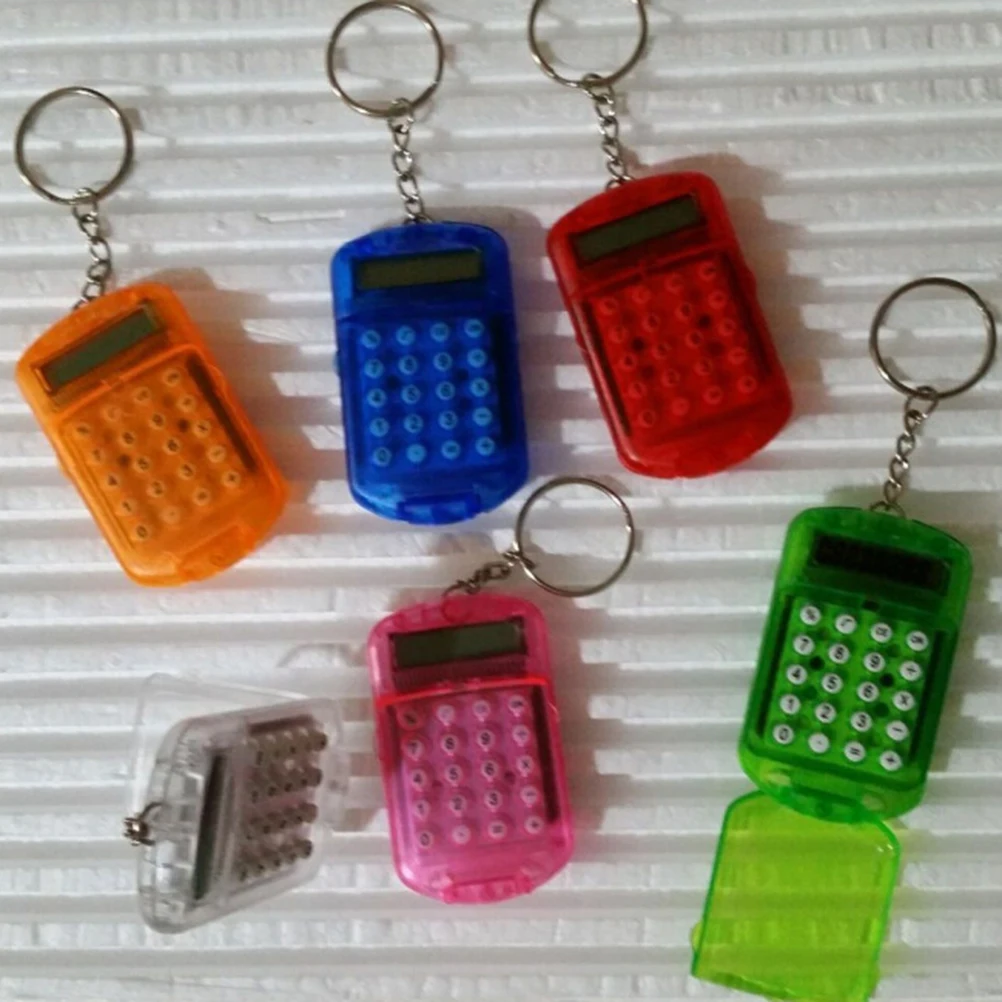 

Cute Mini Keychain calculator pocket counting electronic watches student compact computer