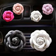 1 шт., автомобильные парфюмерные аксессуары, кондиционер, автомобильный парфюм, вентиляционный зажим, розовый цветок, автомобильный Стайлинг, духи для женщин, духи