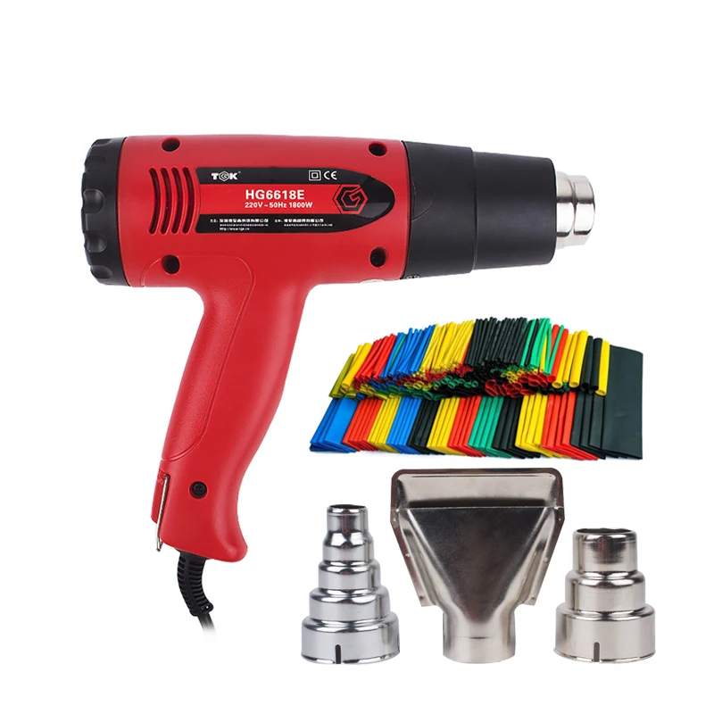 

Hot Air Gun HE6618E Hot Air Blower Nozzle Liquid Crystal Display Electric Heat Gun 1800W Shrink Welding Thermoelectric Tool 220v