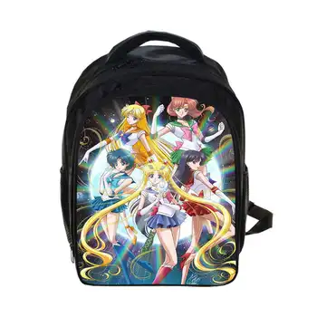 

High Quality Pretty Soldier Sailor Moon Backpack Fashion Cool Cute Rucksack Children Boys Girls School Backpack Students Bags