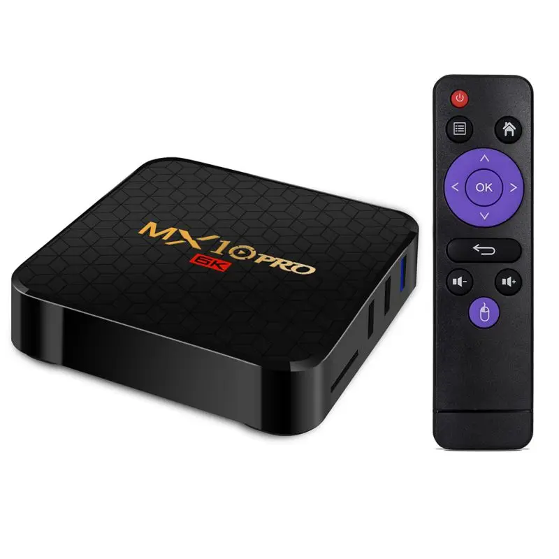 6K TV Box MX10 Pro Android 9.0 Allwinner H6 Quad Core 4GB 32GB 64GB 2.4G WiFi USB3.0 Support 6K*4K H.265 Smart Media Player