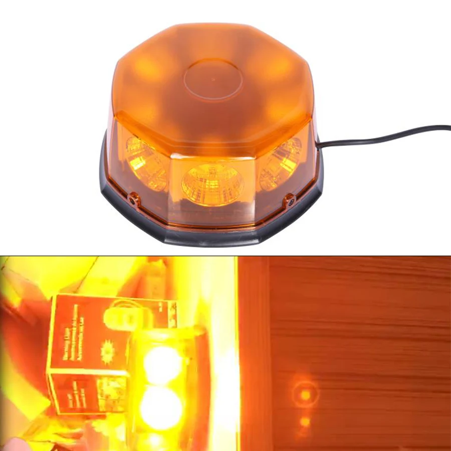 Super Bright 40W Car Roof Warning Light Dome Flashing Strobe Emergency