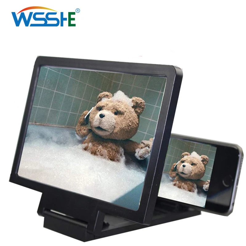 

Mobile phone screen 3D amplifier magnifier Amplification phone screen holder Universal for all phone Folding Stand Mobile Phone