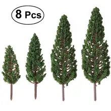 WINOMO 8 шт. Модель деревья Park Street диорама пейзажа макет миниатюрная пейзажей